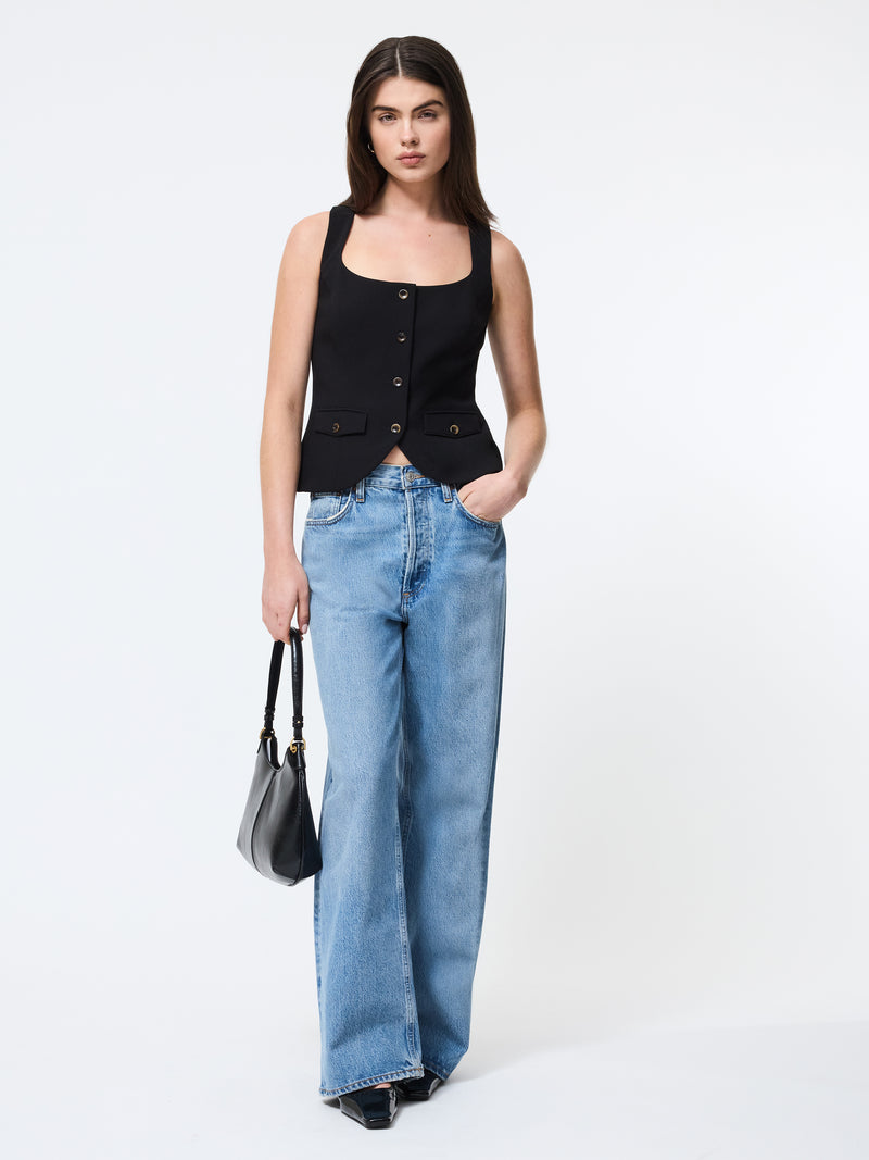 Azra Twill Two Pocket Top