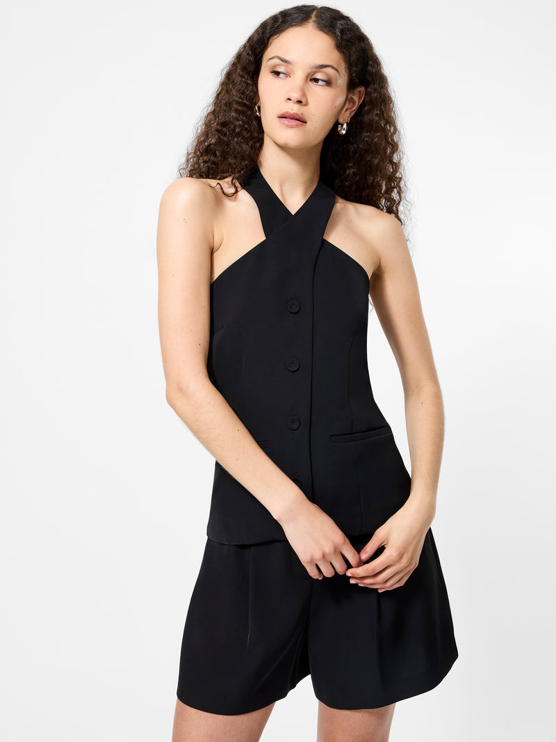 Harry Suiting Cross Neck Vest