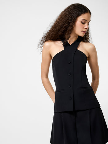 Harry Suiting Cross Neck Vest