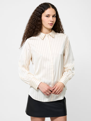 Satin Pinstripe Shirt