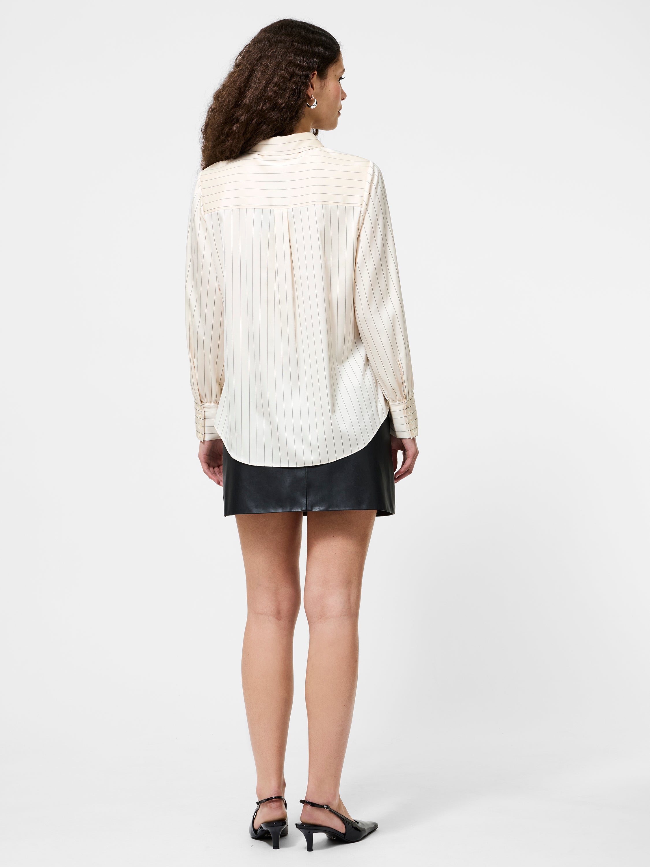Satin Pinstripe Shirt