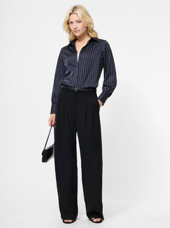 Satin Pinstripe Shirt