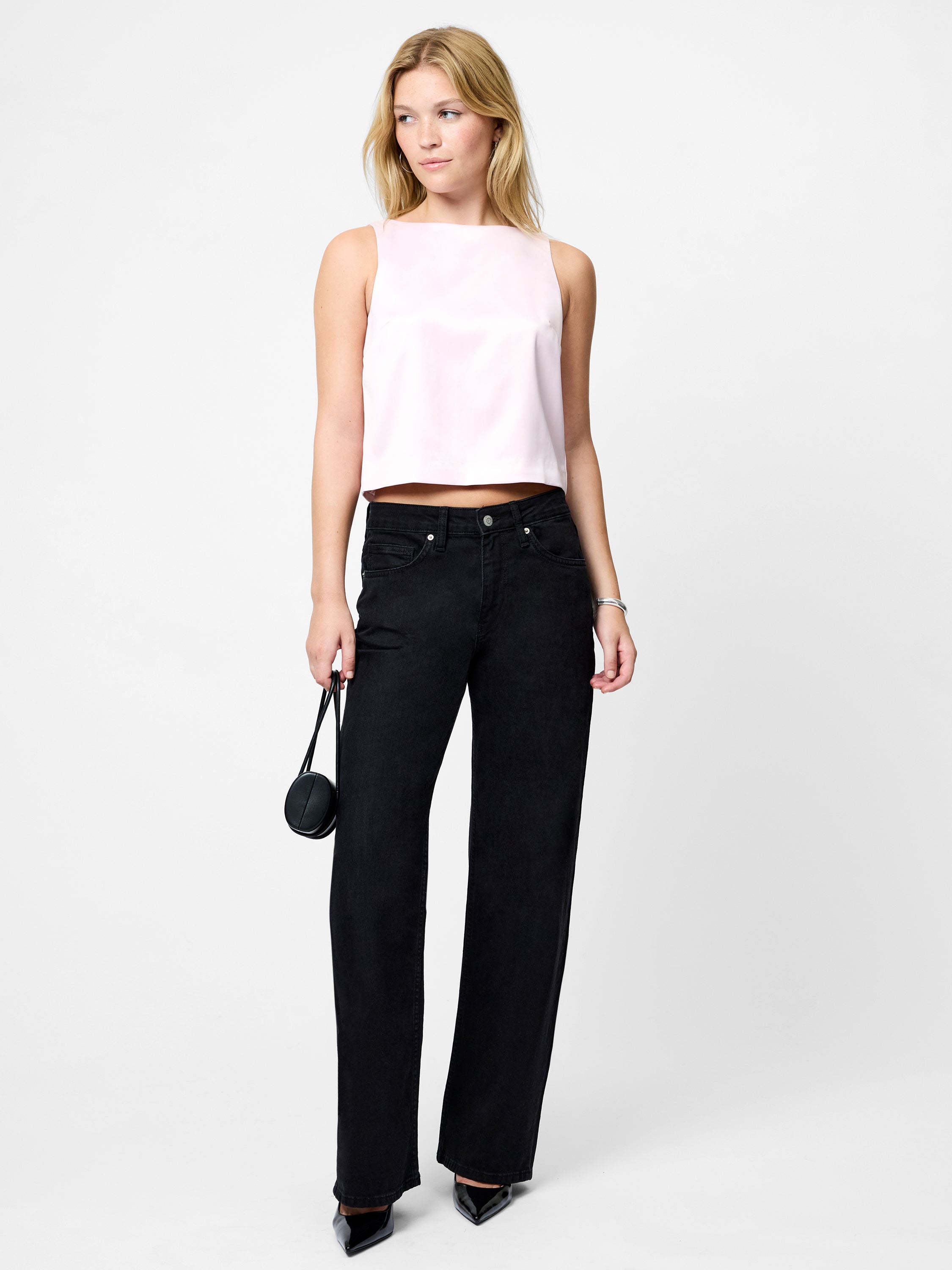 Carey Combo Velvet Bow Top