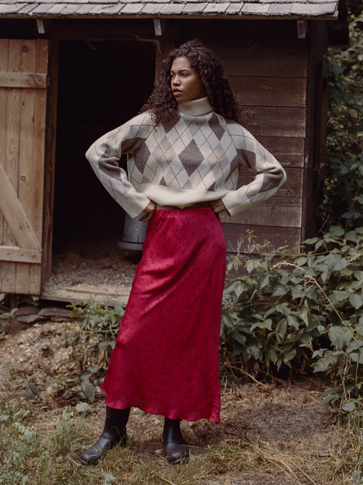 OONA SATIN MAXI SKIRT VIEW 8