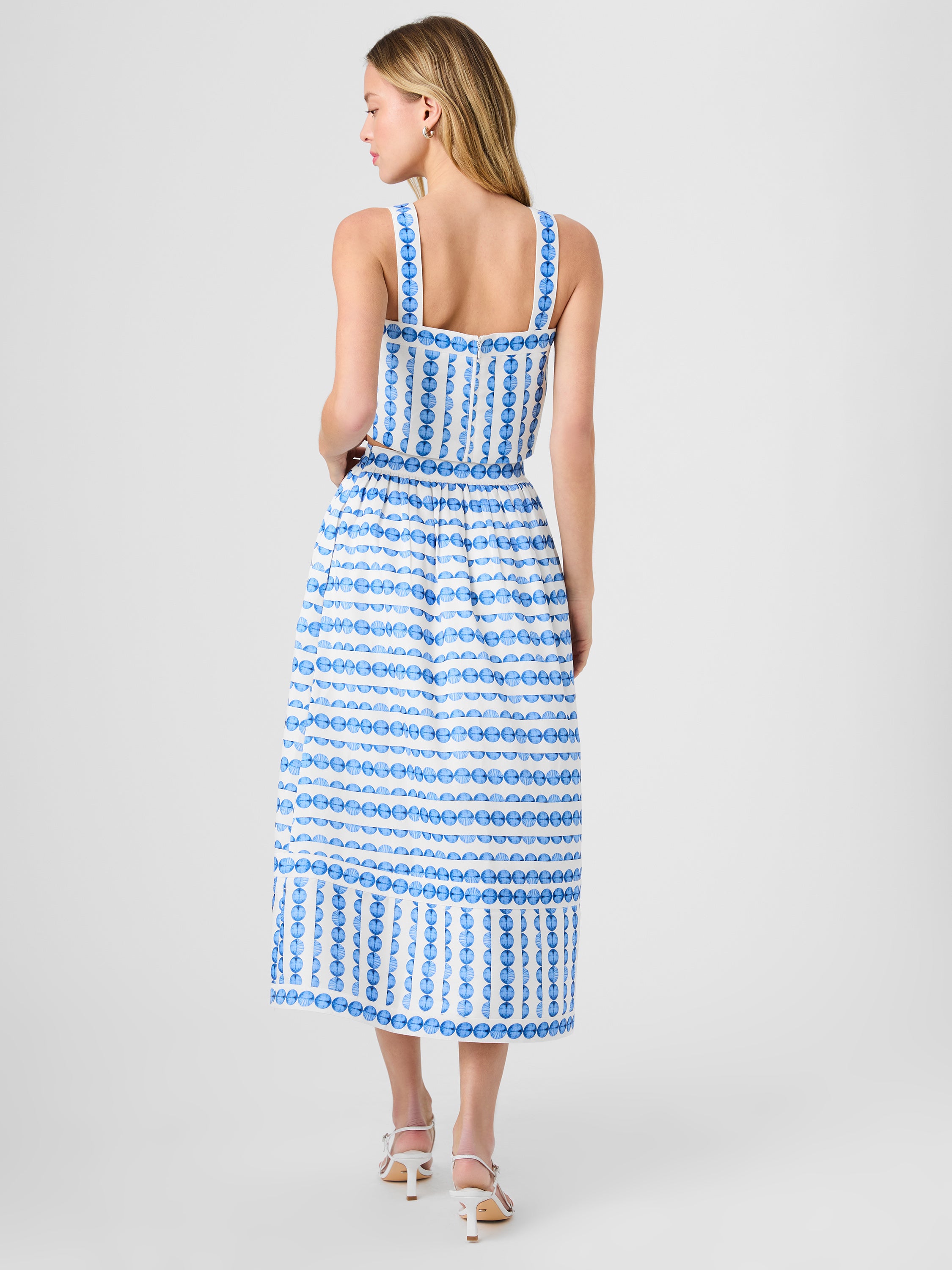 STRUCTURED TAFFETA MIDI SKIRT VIEW 6