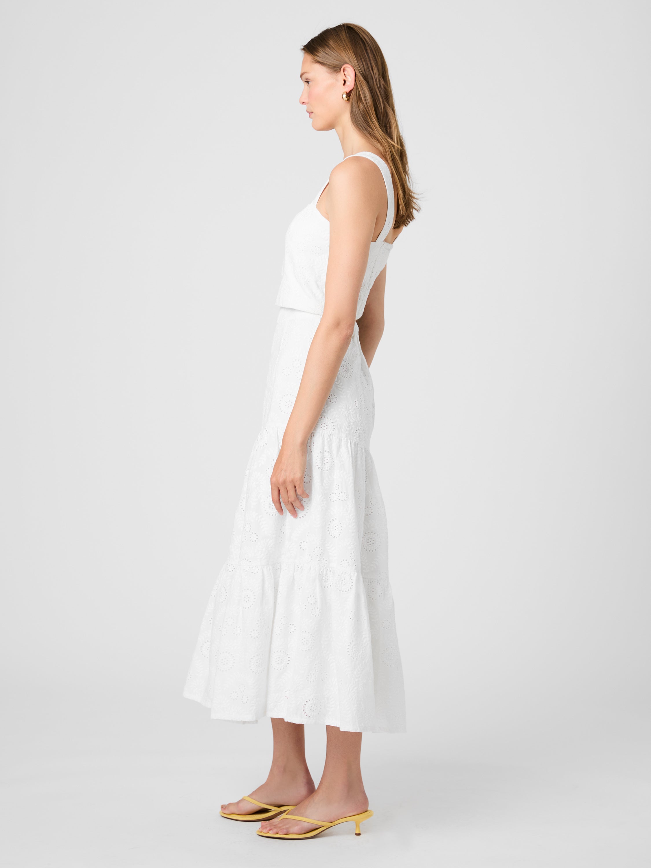 SVEA FLORAL EYELET TIER MAXI SKIRT VIEW 3 | Skirts & Shorts