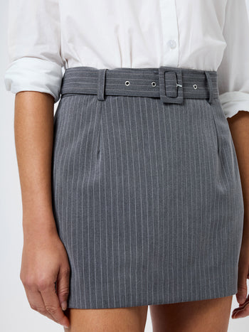Minka Pinstripe Mini Skirt