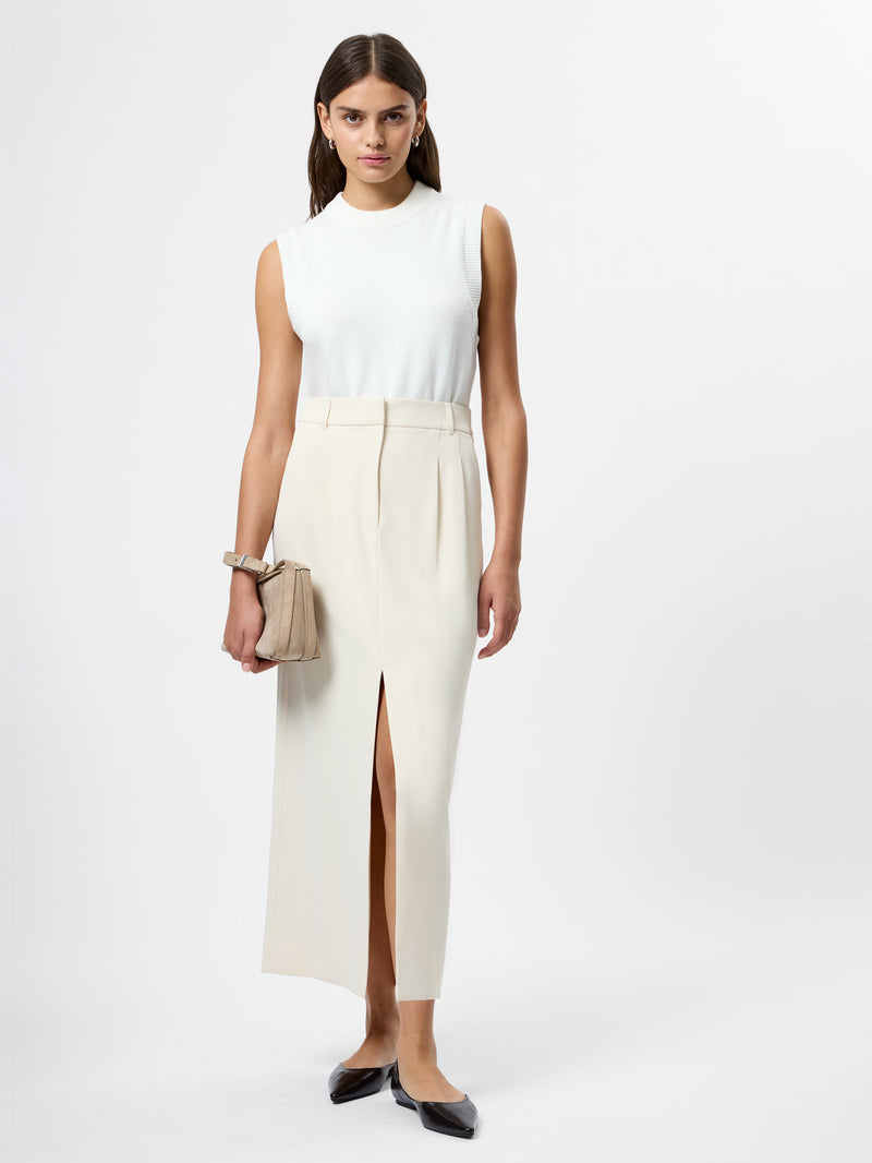 Harry Suiting Slit Midi Skirt