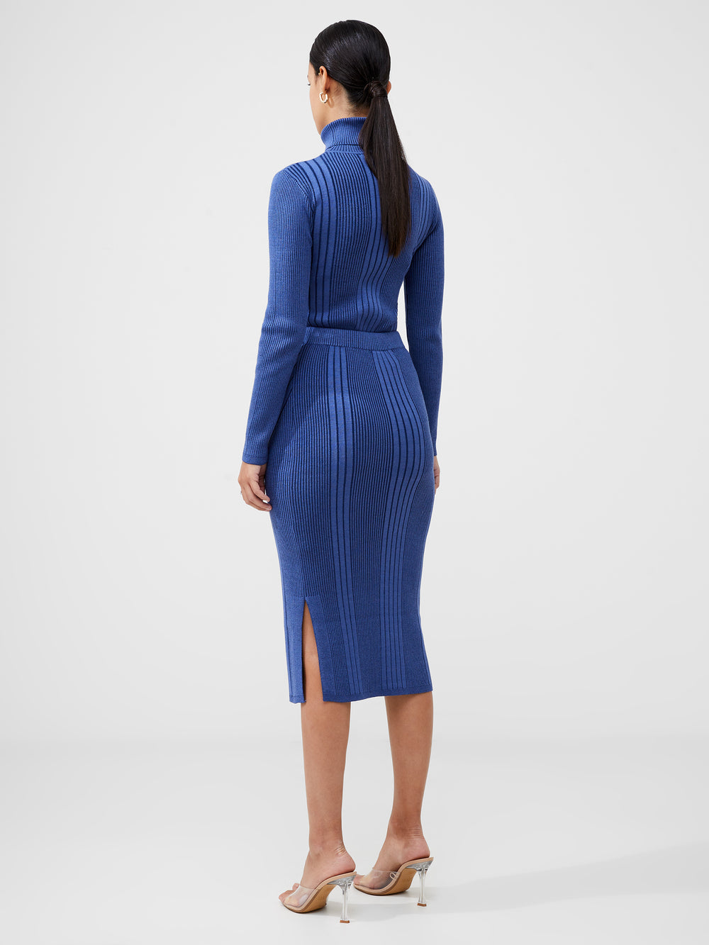 Nsf ribbed knit midi skirt cheap