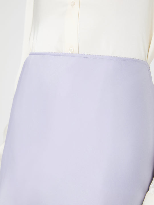 Ennis Satin Flared Mini Skirt