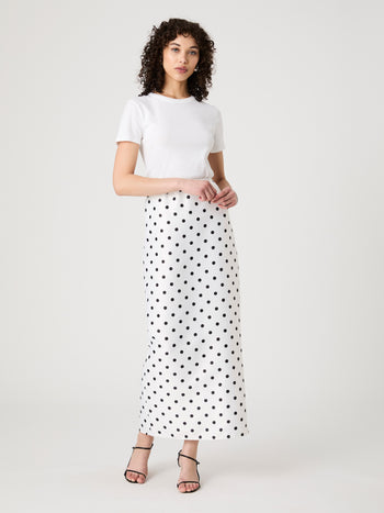 Polka Dot Maxi Skirt