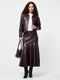 Kayleigh Vegan Leather Midi Skirt