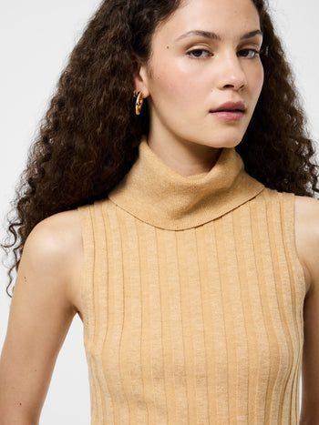 Turtleneck Tank Sweater