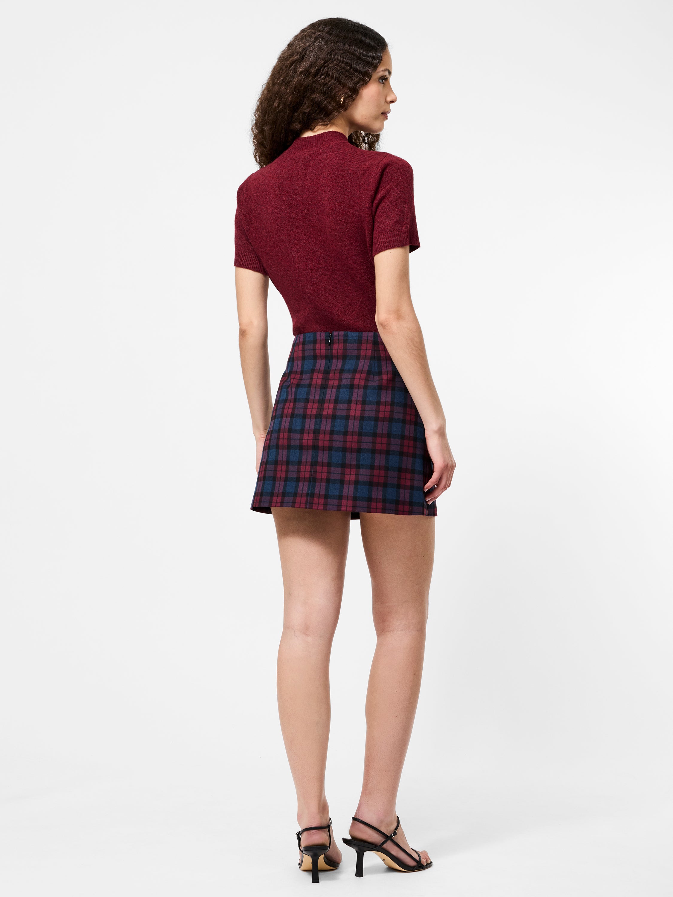 Melba Plaid Suiting Mini Skirt