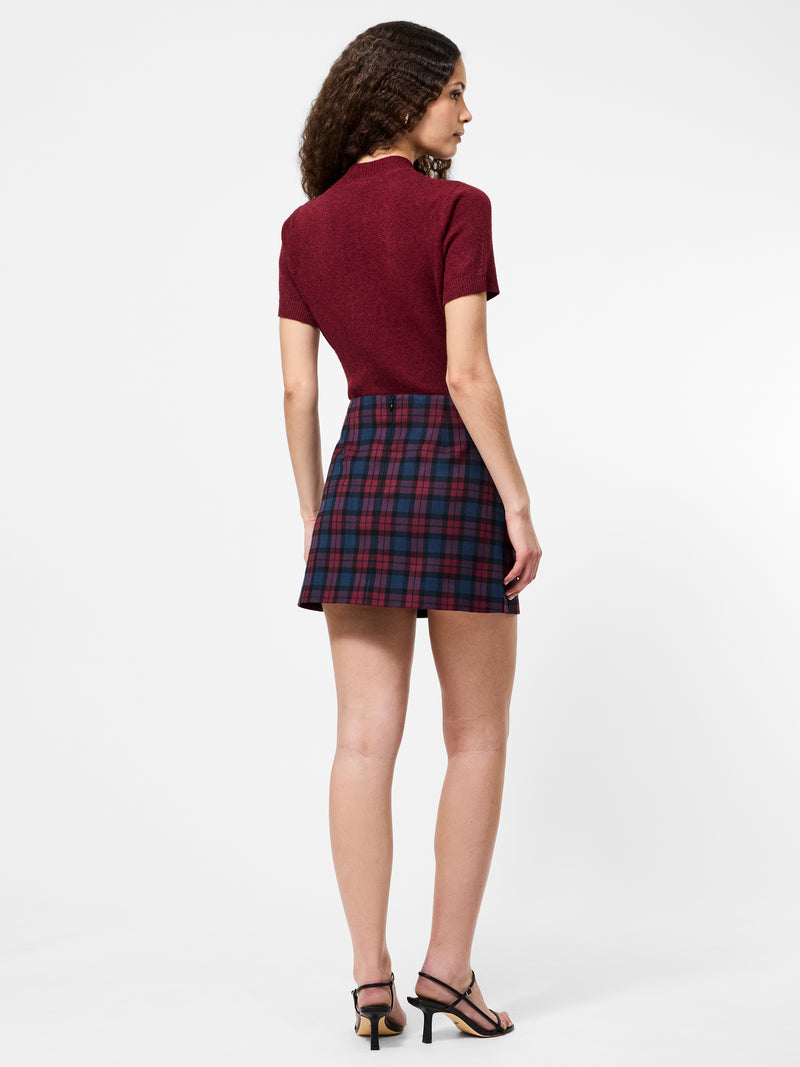 Melba Plaid Suiting Mini Skirt