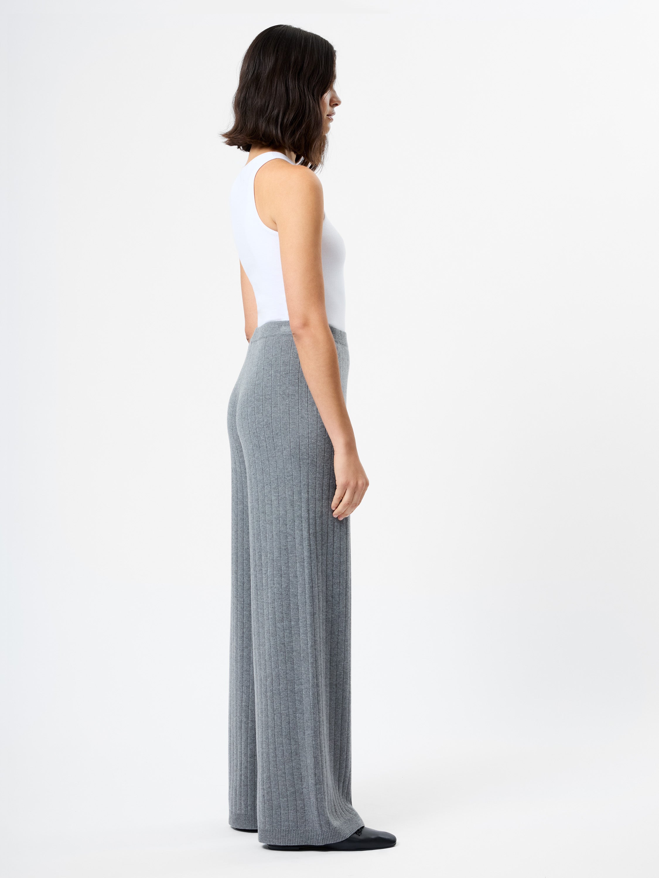 JAVIER KNIT WIDE LEG PANT VIEW 6 | Sale