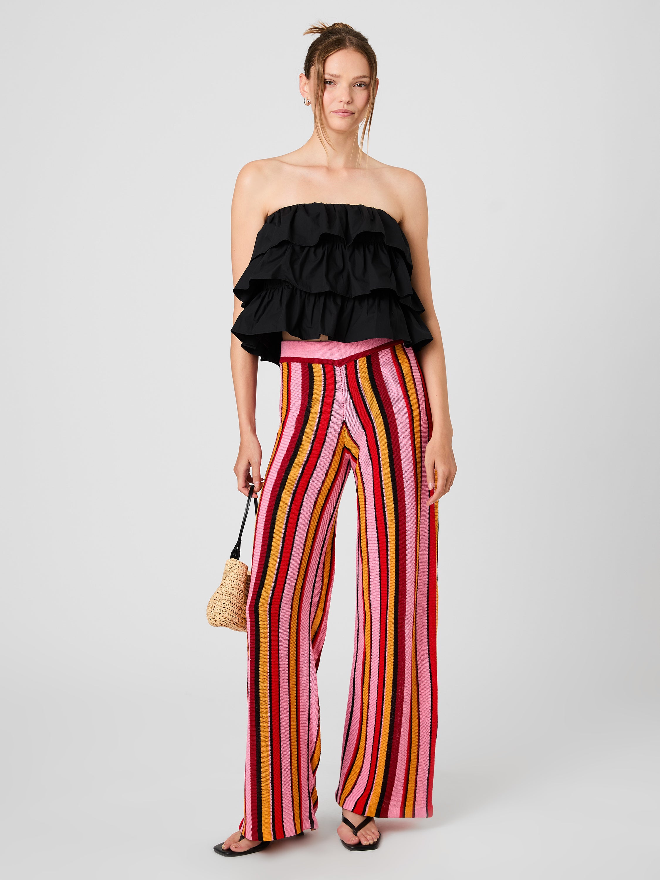 MOTLEY KNIT FLARE PANTS View 1 | Women's Shop All