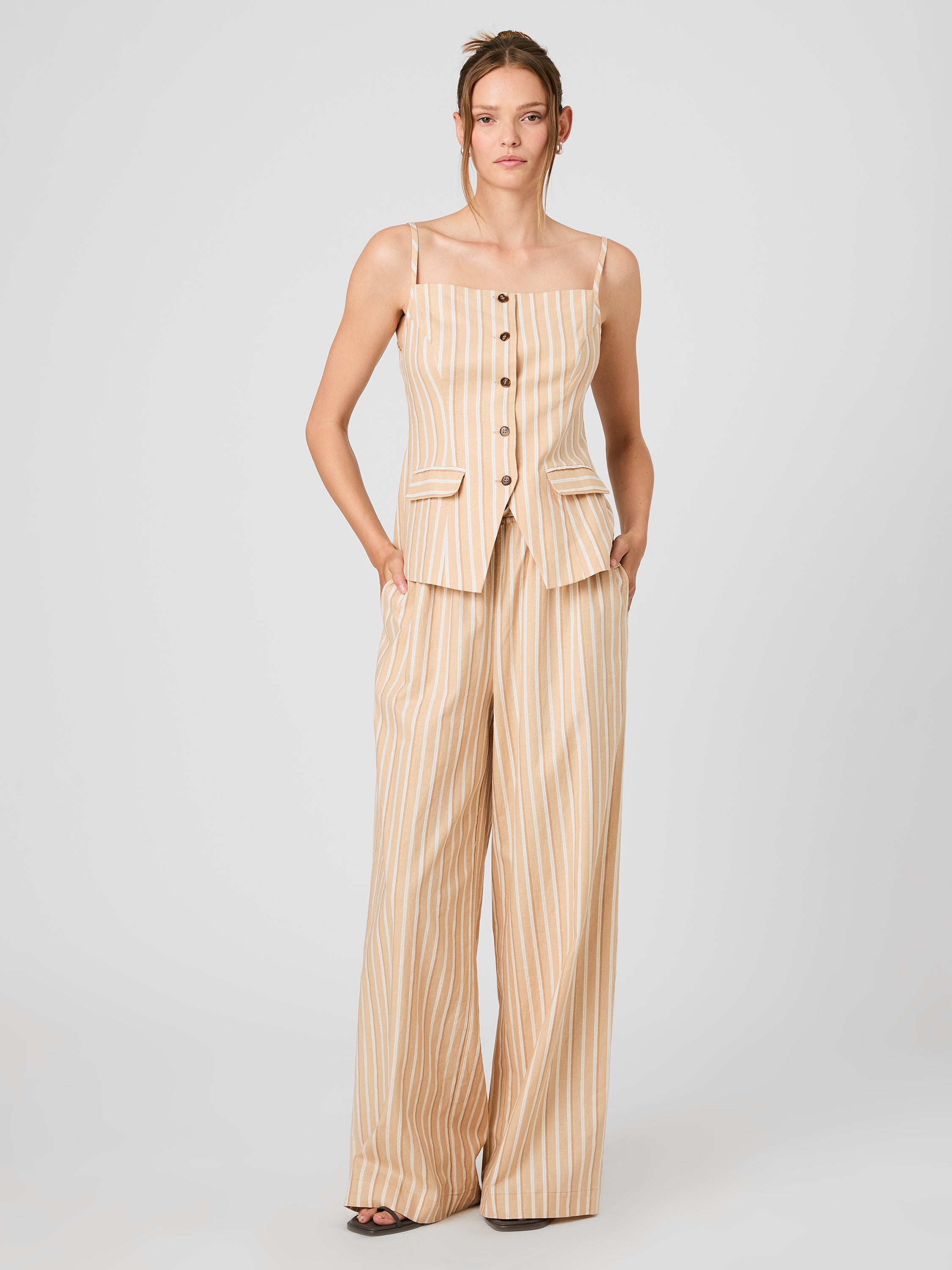 ASPEN LINEN DRAWSTRING PANTS View 1 | Products