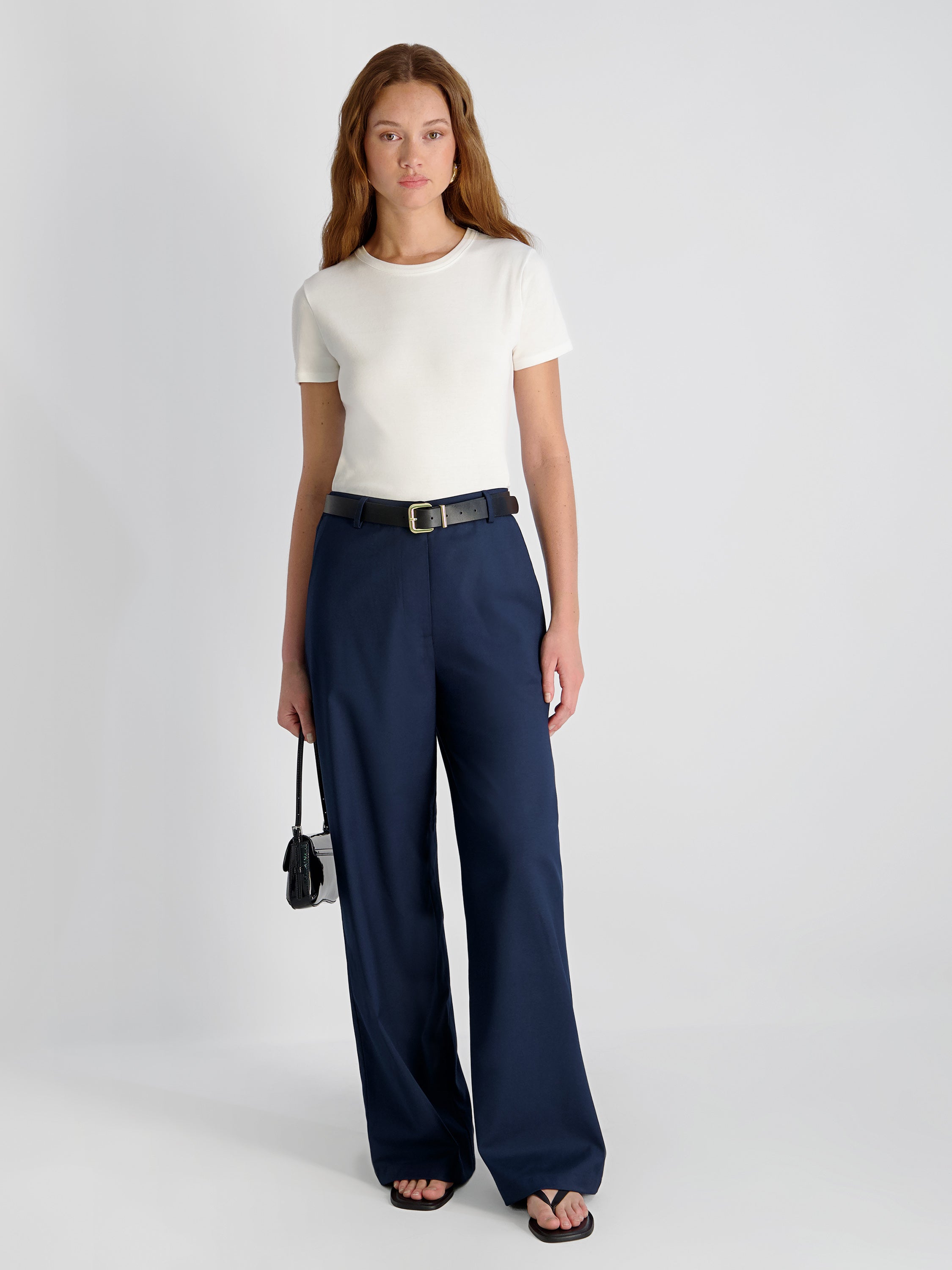 LIGHTWEIGHT TWILL RELAXED TROUSERS View 1 | Pants