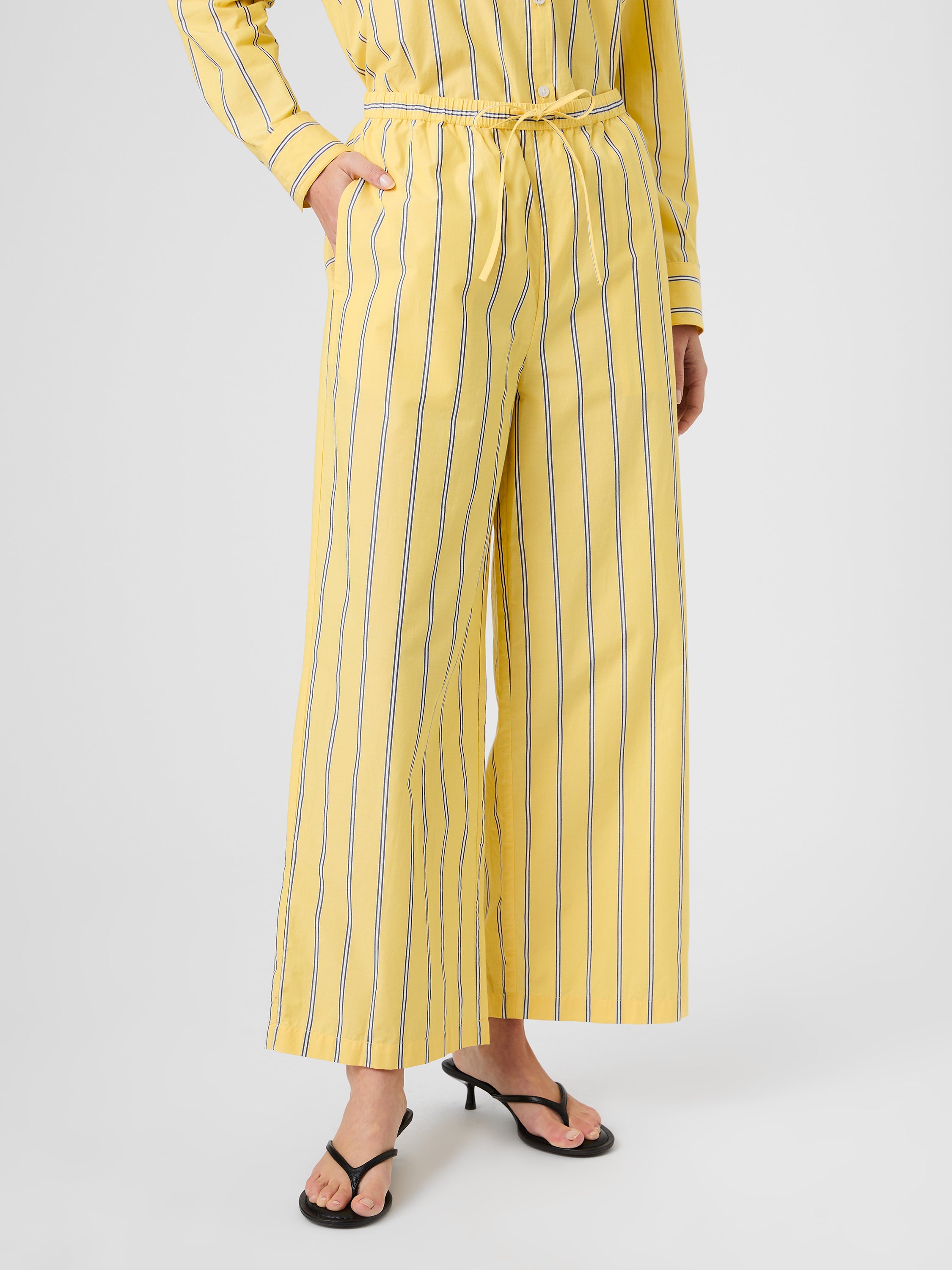 RHODES POPLIN NICO STRIPE DRAWSTRING PANT VIEW 2