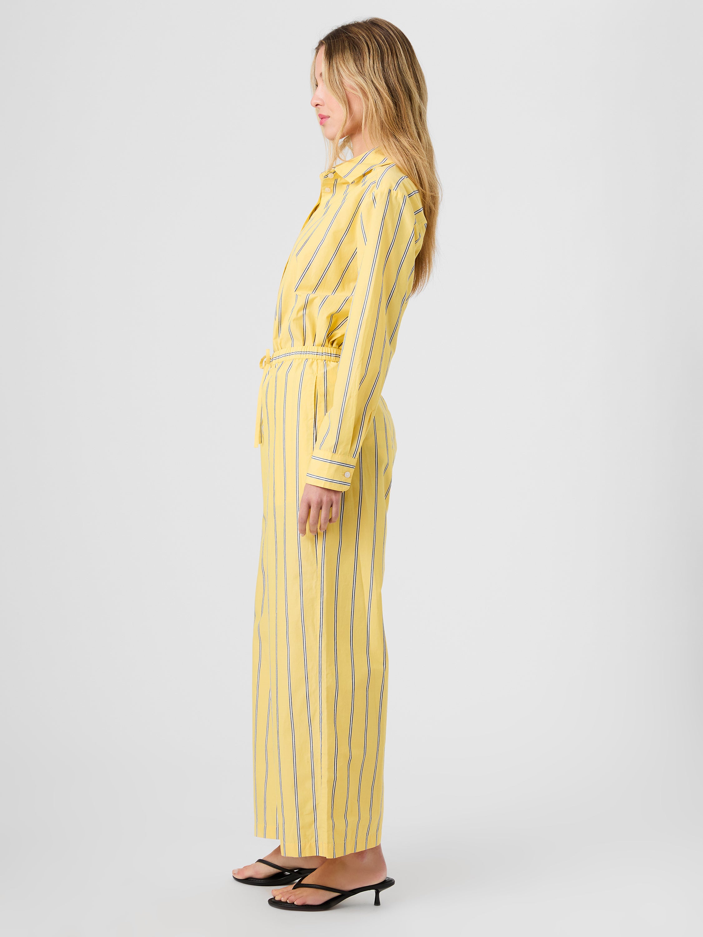 RHODES POPLIN NICO STRIPE DRAWSTRING PANT VIEW 3