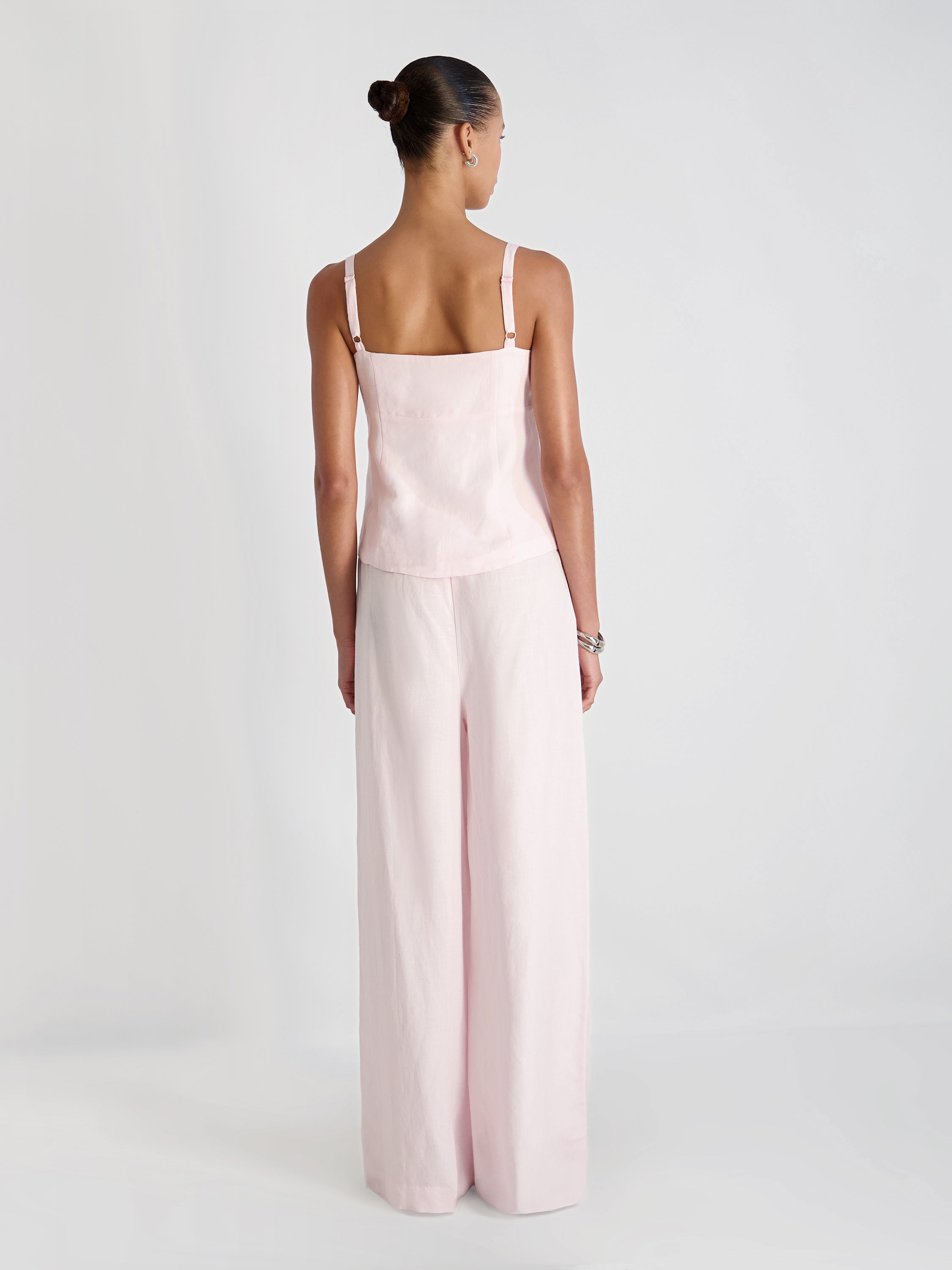 COOPER LINEN WIDE LEG PANTS VIEW 3 | Pants