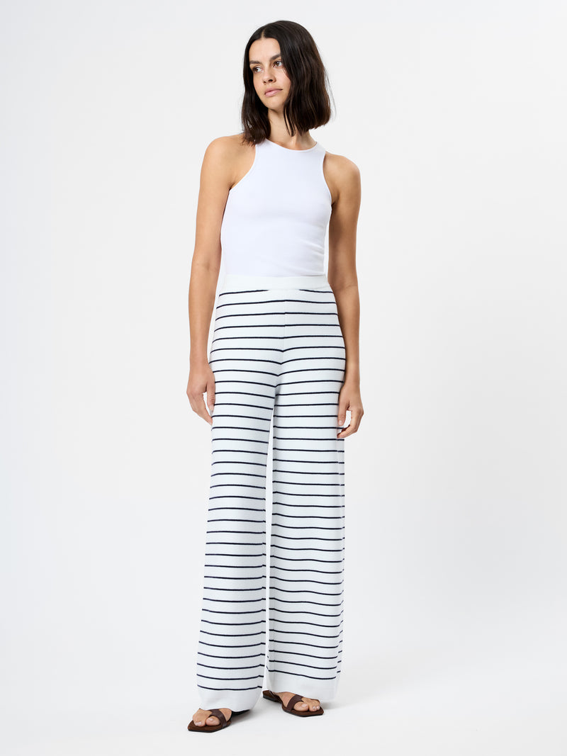 Marley Knit Striped Wide Leg Pant