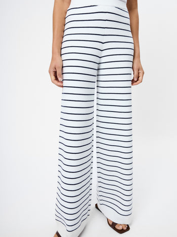 Marley Knit Striped Wide Leg Pant
