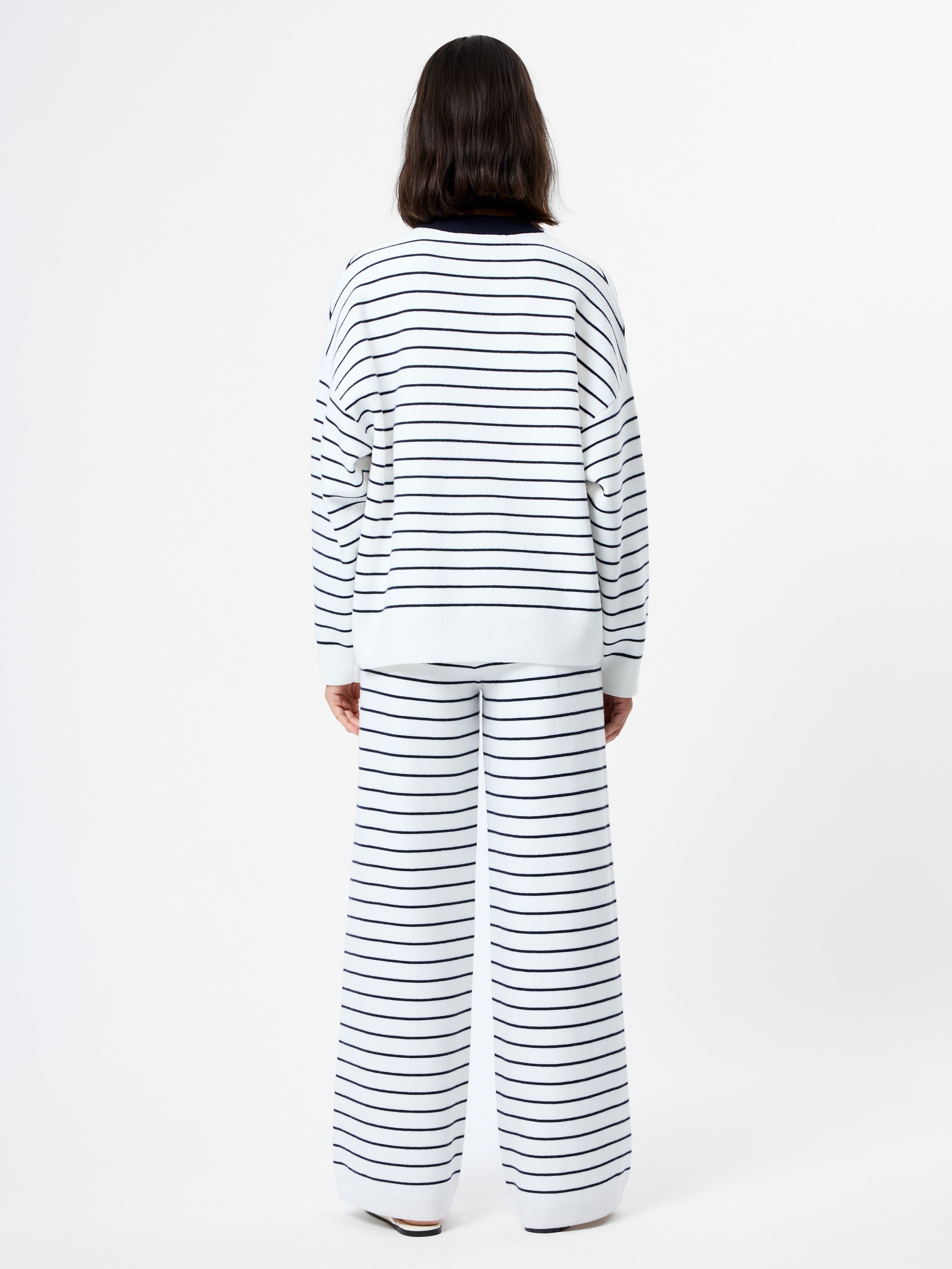 MARLEY KNIT STRIPED WIDE LEG PANT VIEW 5 | Pants