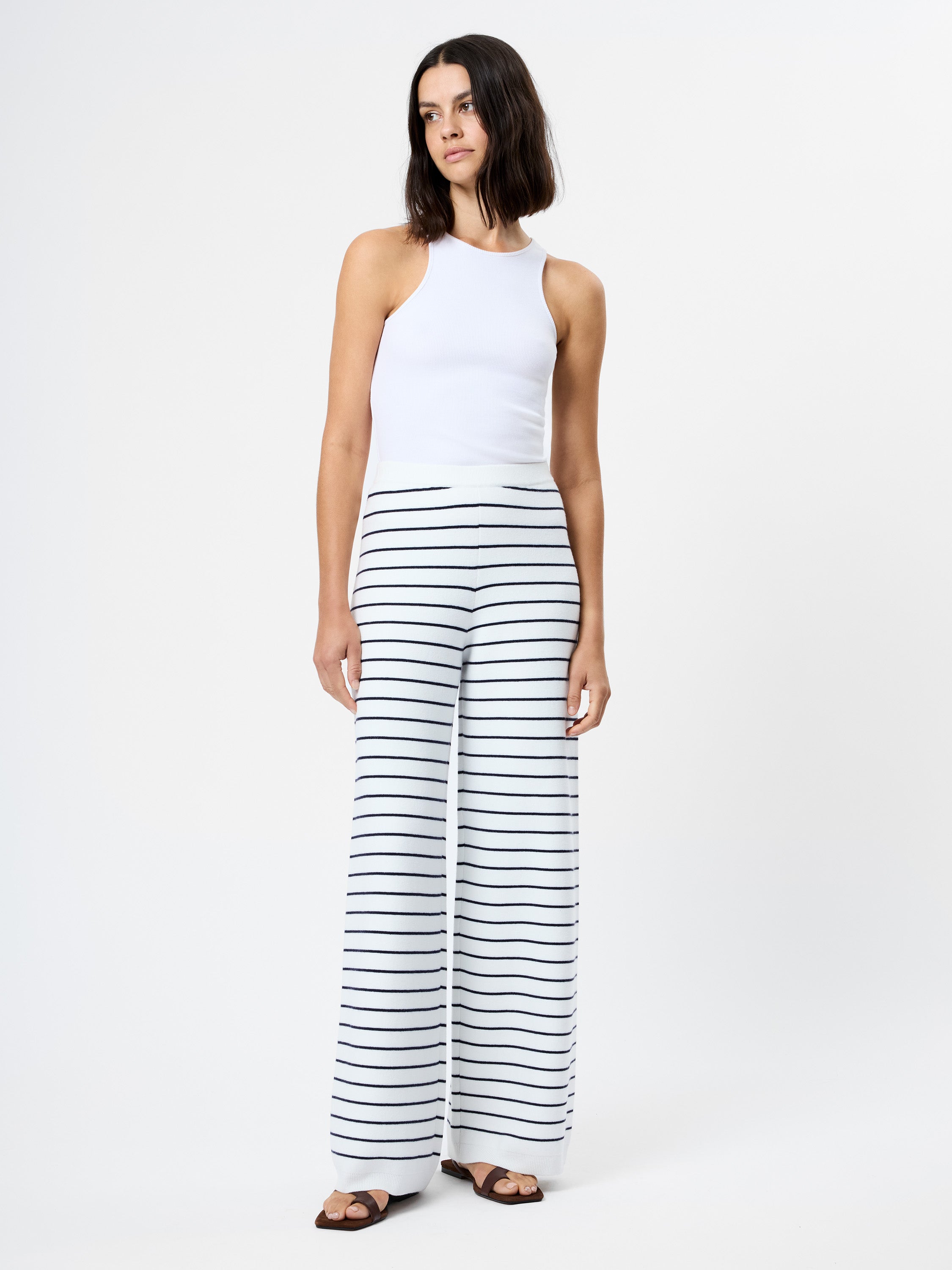 MARLEY KNIT STRIPED WIDE LEG PANT VIEW 4 | Pants