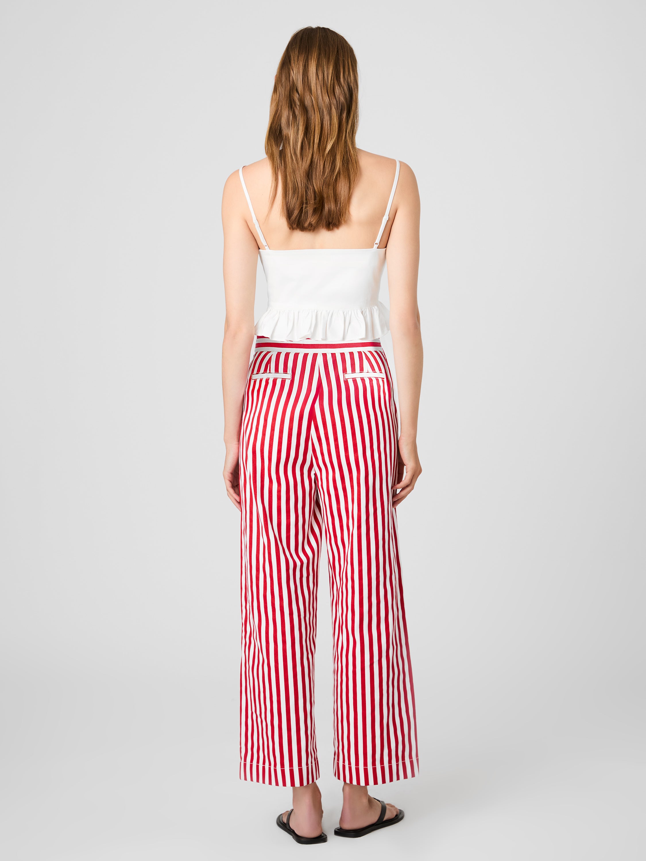 KELLER COTTON STRIPED TROUSERS VIEW 4 | Pants