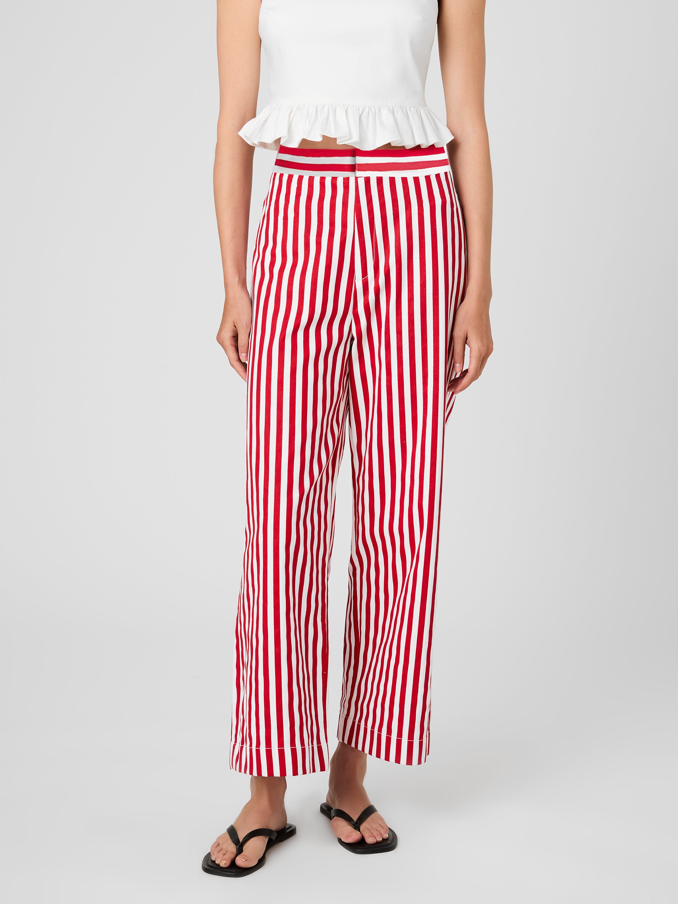 KELLER COTTON STRIPED TROUSERS View 2 | Pants
