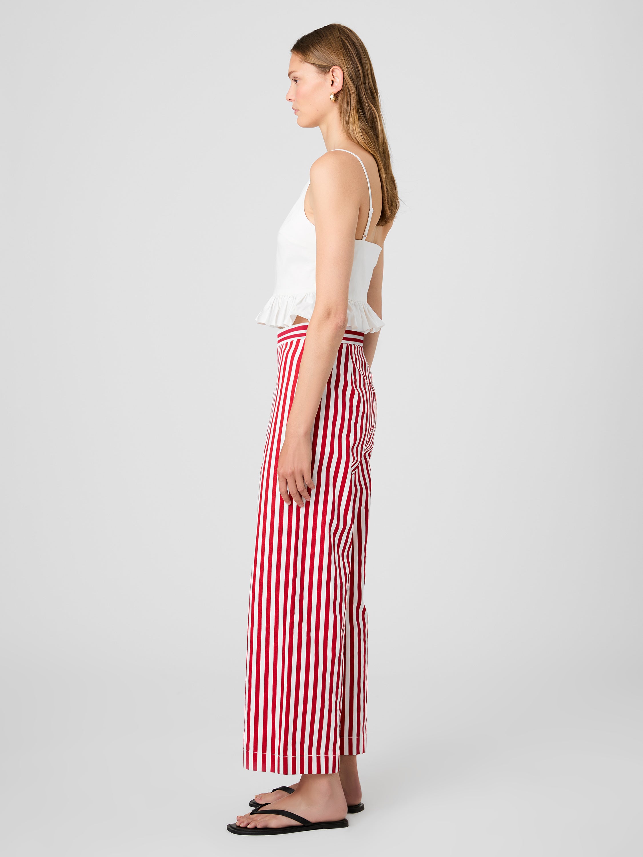 KELLER COTTON STRIPED TROUSERS VIEW 5 | Pants