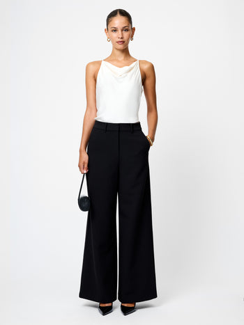 Azra Twill Wide Leg Pants