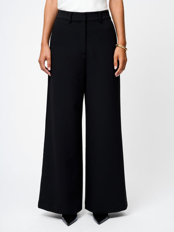 Azra Twill Wide Leg Pants