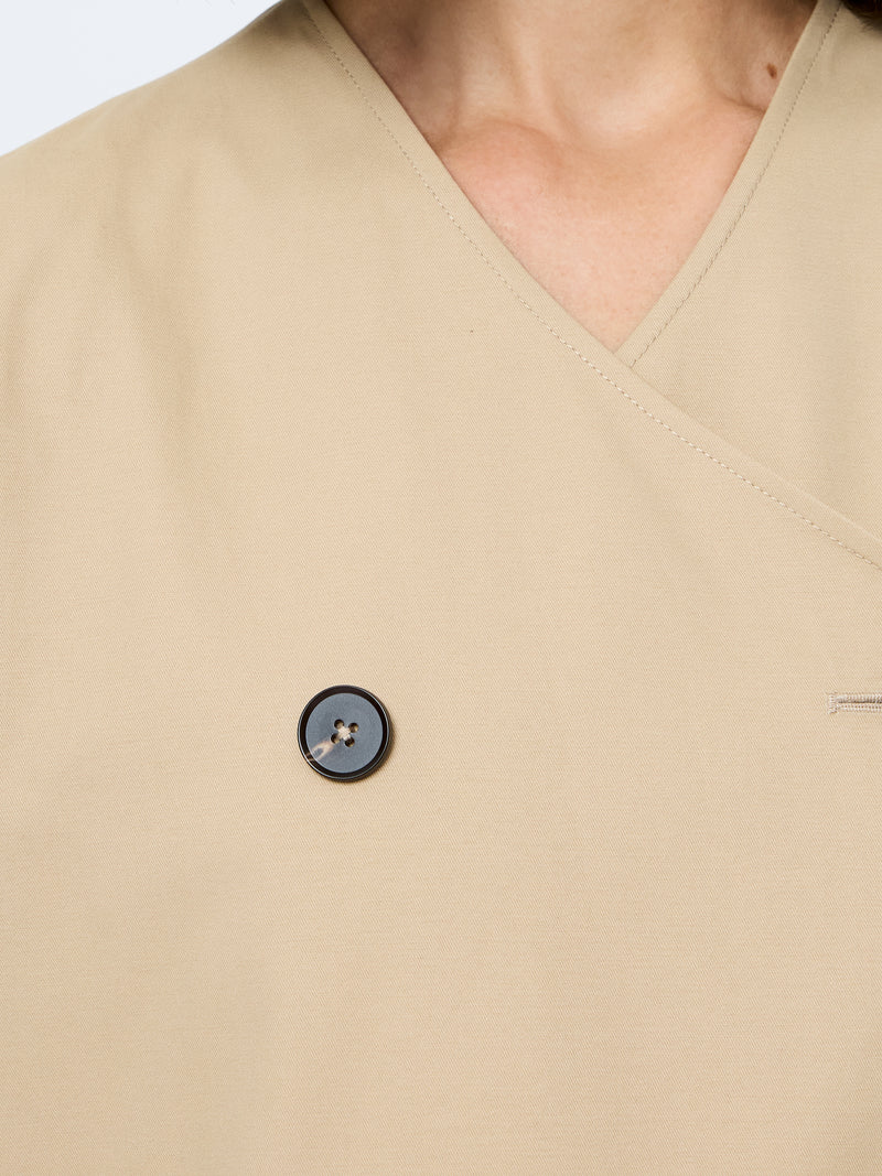 Cotton Twill Double Breasted Jacket