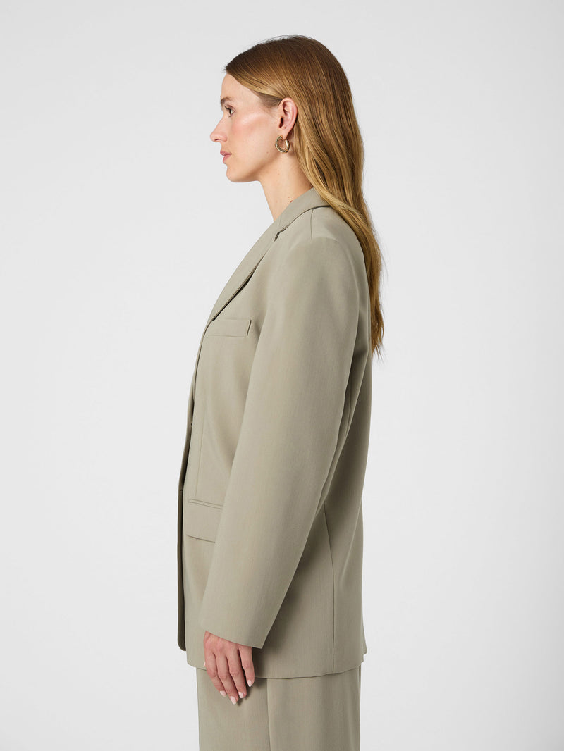 Azra Twill Blazer Light Olive | French Connection US Azra Twill Blazer Light Olive | French Connection US