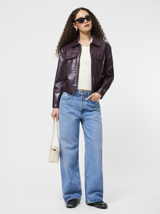 Kayleigh Vegan Leather Jacket