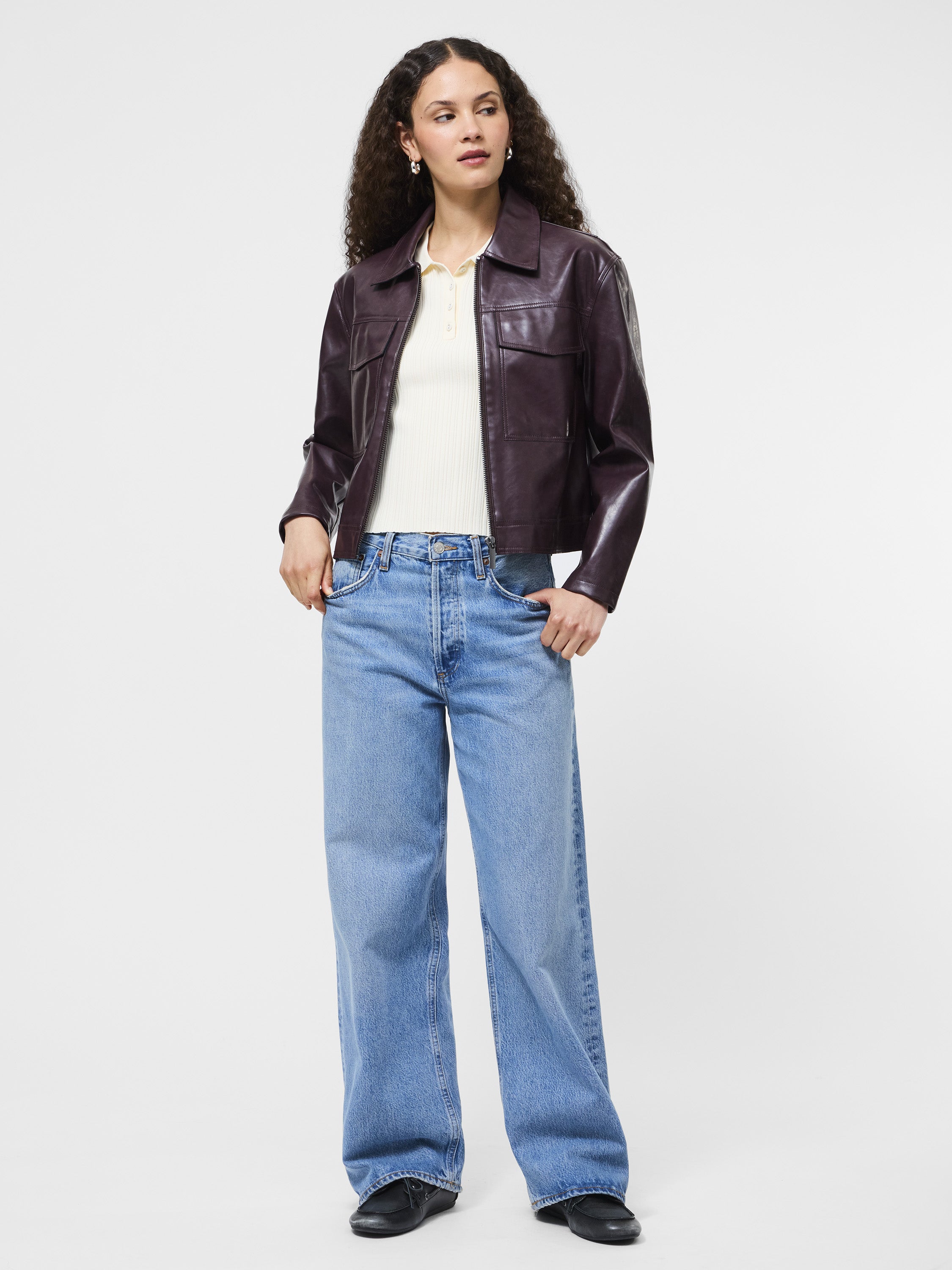 Kayleigh Vegan Leather Jacket