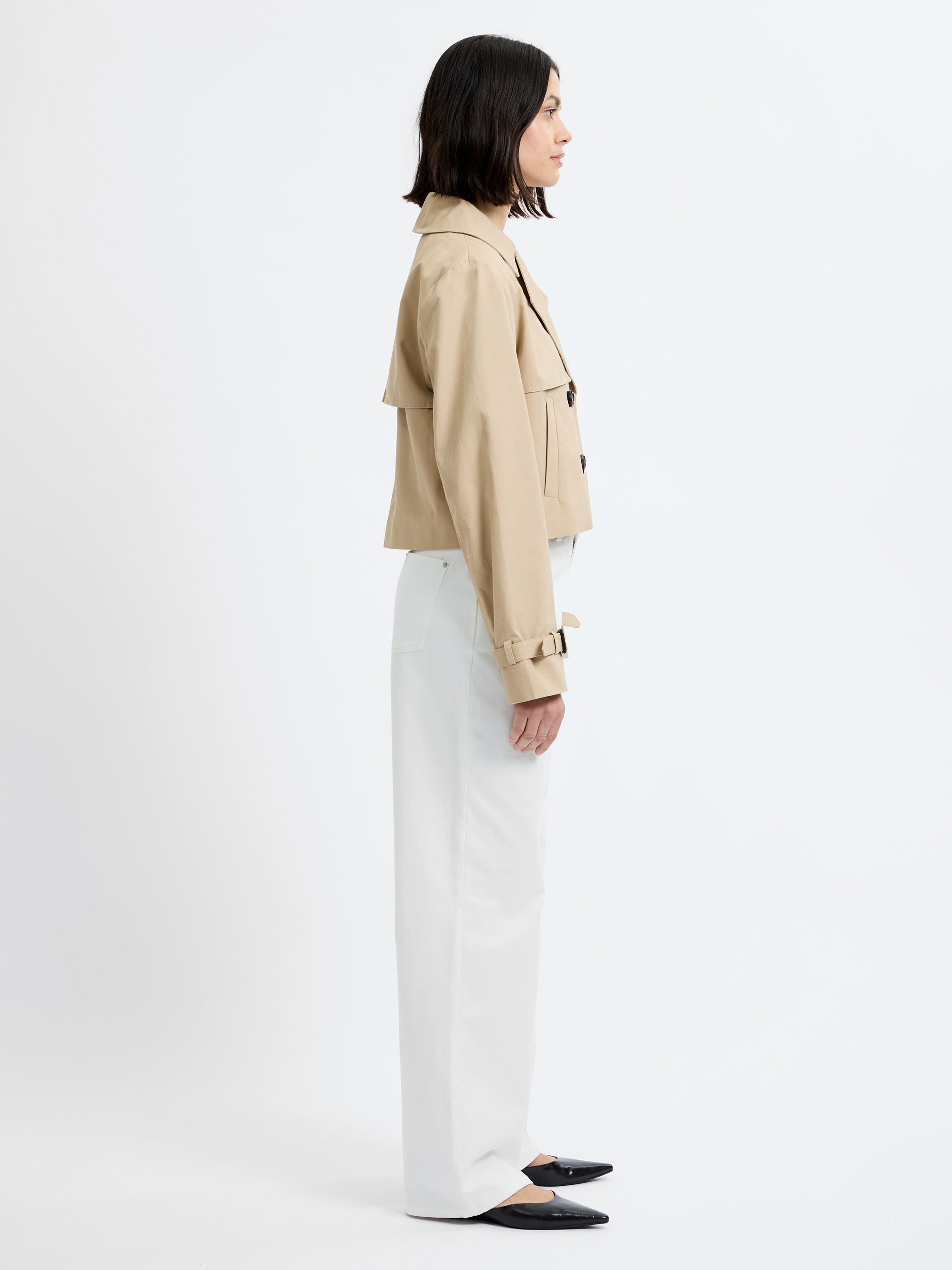 CROPPED TWILL TRENCH VIEW 4