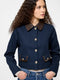 Contrast Trim Two Pocket Jacket