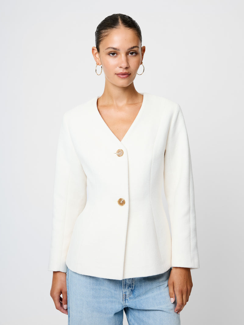 Textured Boiled Wool Jacket
