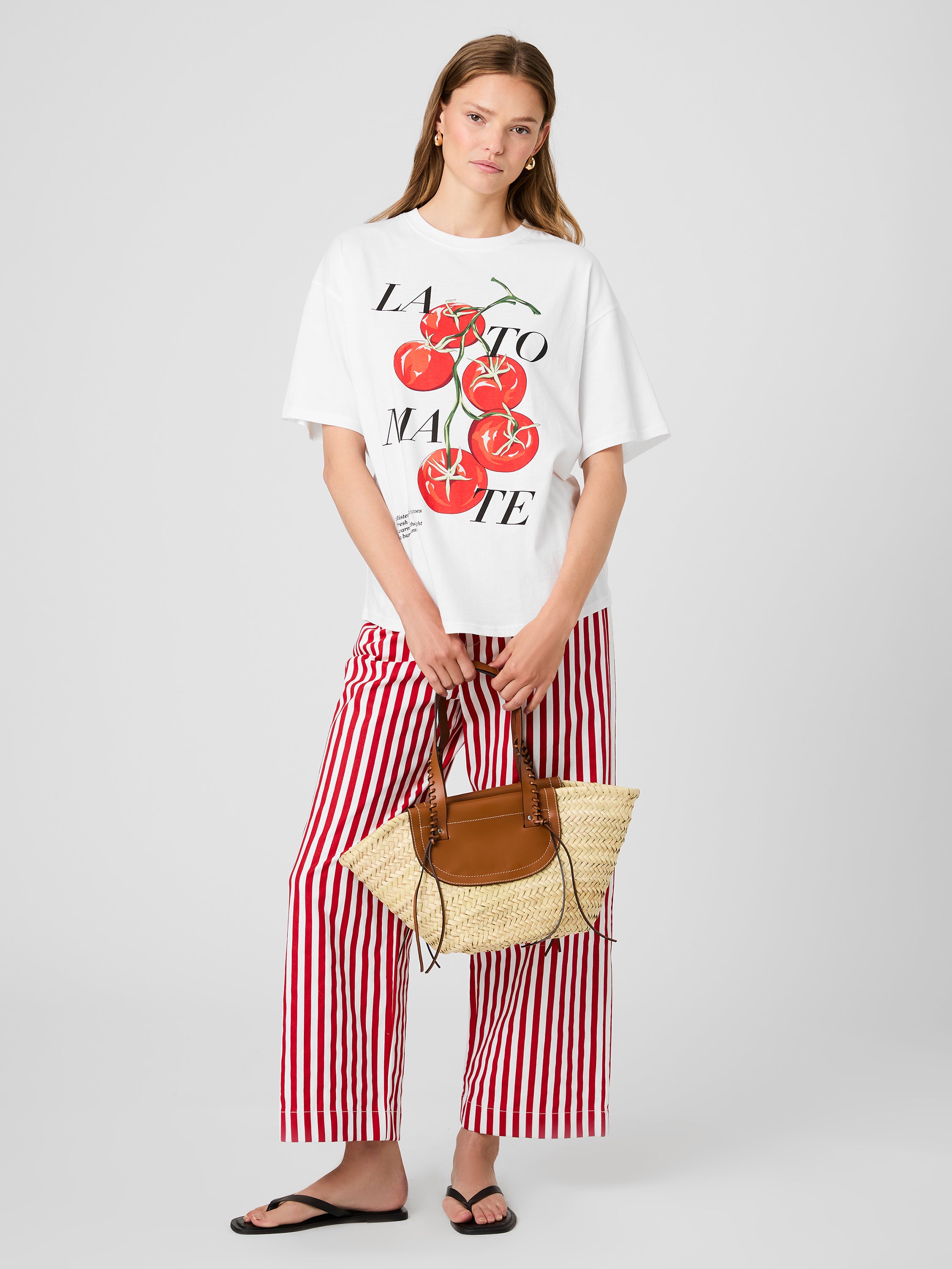 LA TOMATE OVERSIZED TEE View 1 | Shirts & Tops