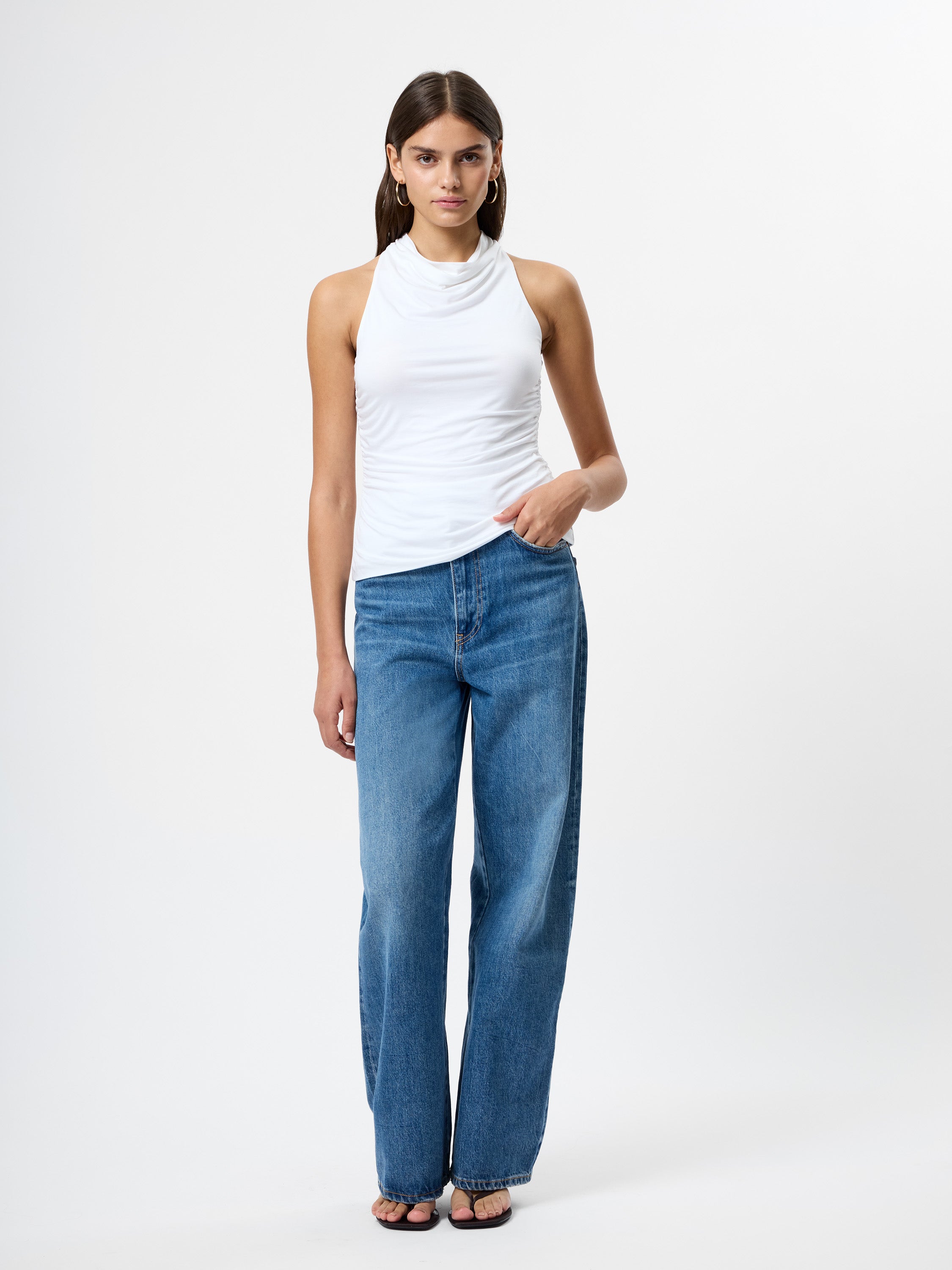 Gibson Jersey Cowl Neck Top