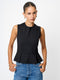 Cleo Ponte Sleeveless Peplum Top