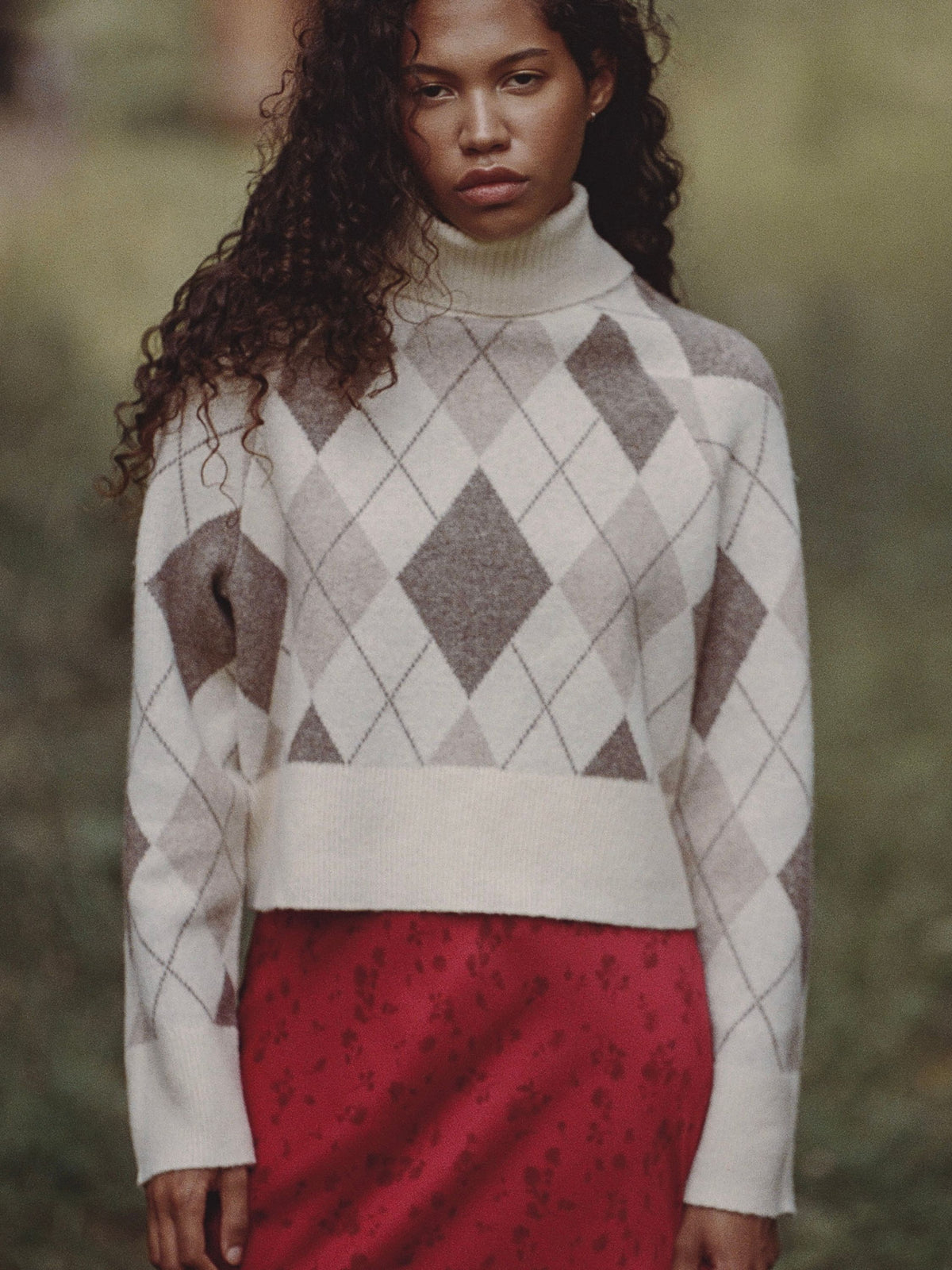KODA KNIT ARGYLE JACQUARD TURTLENECK SWEATER VIEW 4 | Fall Favorites