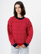 Marley Knit Striped Crew Neck