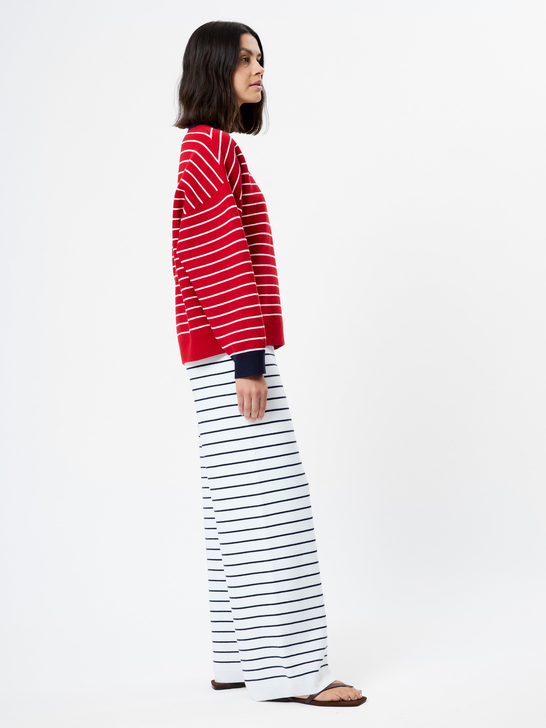 Marley Knit Striped Crew Neck