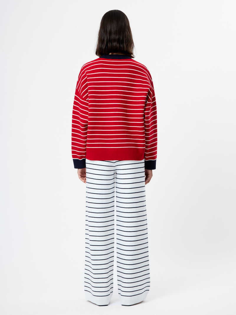 Marley Knit Striped Crew Neck