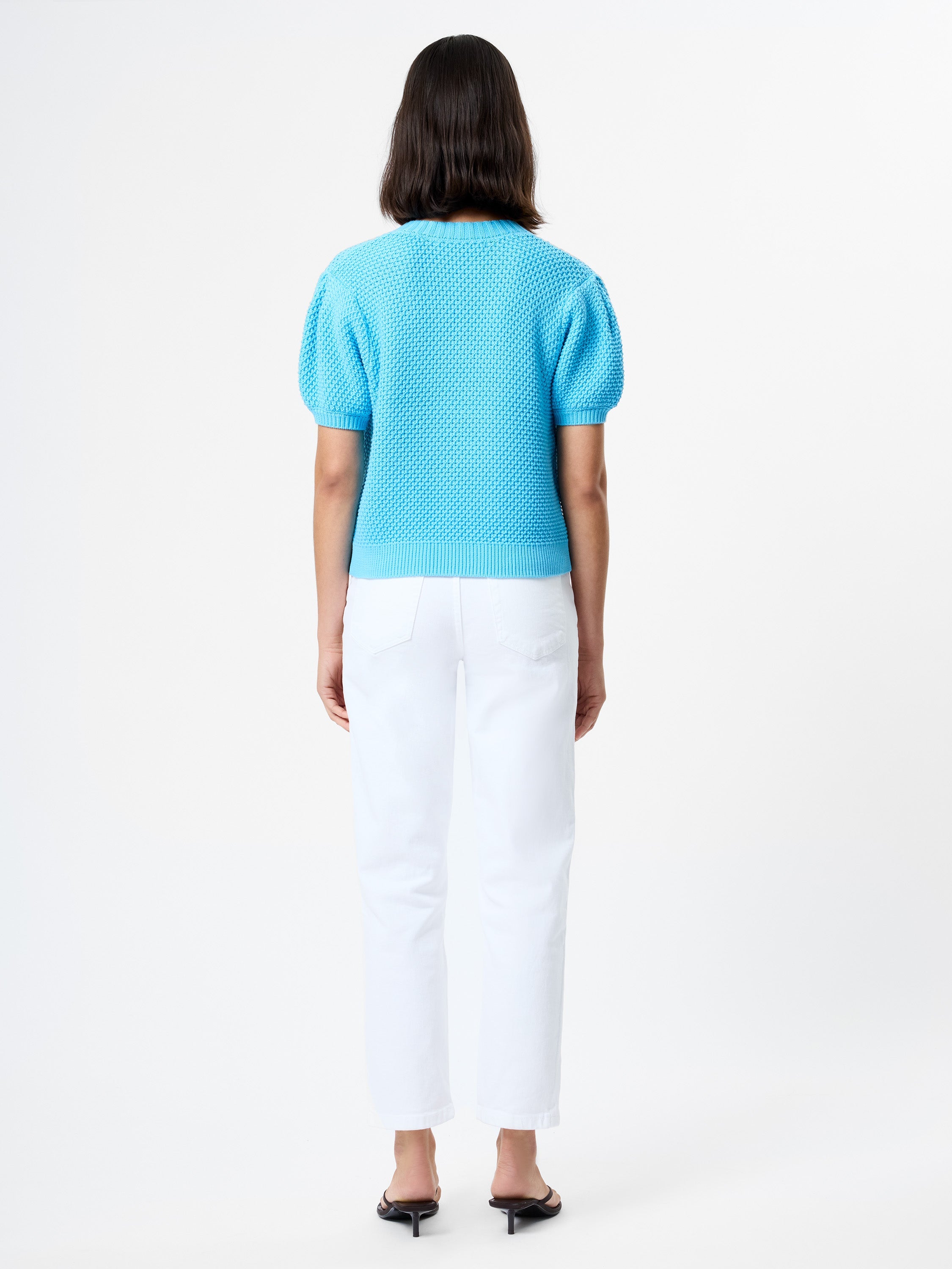 REMY COTTON BLEND V-NECK TOP VIEW 5 | Sale